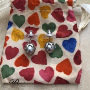 Brighton Black Pearl Stud Earrings